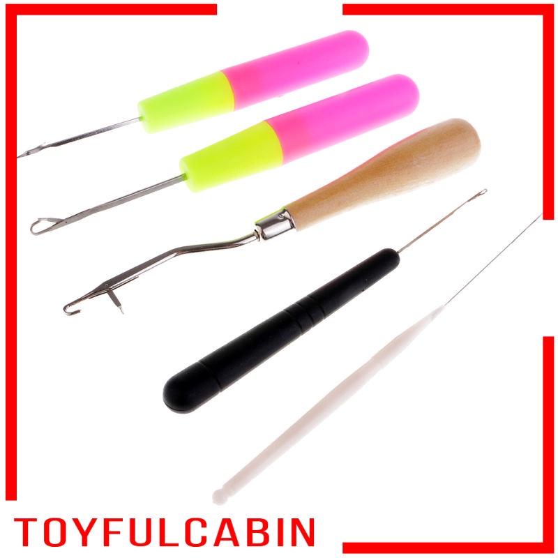 [Toyfulcabin] Set 5 Kim Móc Len Cho Tóc Bện Micro Dread Locking