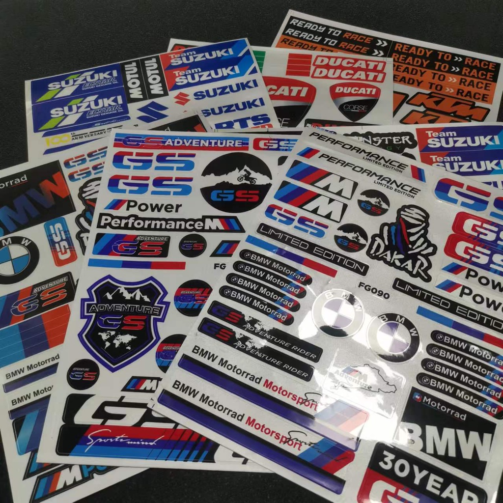 Miếng Dán Phản Quang Chống Thấm Nước Trang Trí Mũ Bảo Hiểm Xe Mô Tô yamaha honda