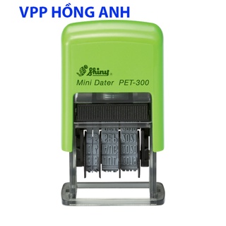 Dấu shiny pet300 pet 300 có sẵn mực đóng ngày sản xuất, hạn sử dụng, chuyển đổi ngày tháng năm 3mm shiny mini dater
