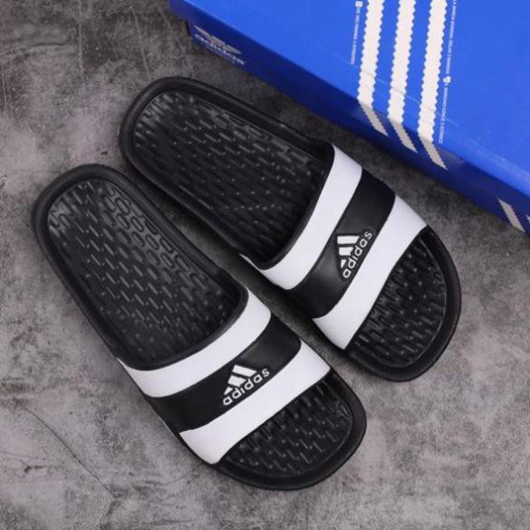 Dép Đúc Adidas thể thao trắng đen -xa1