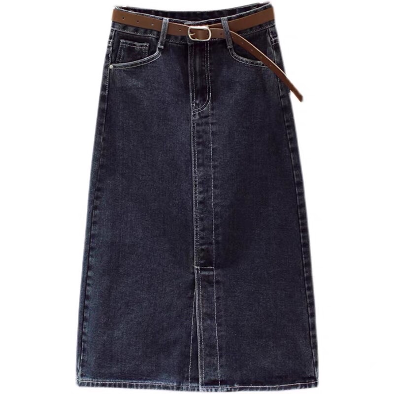 Chân Váy  Jeans V1 Xẻ Trước Hàng  Cao Cấp - Loại 1