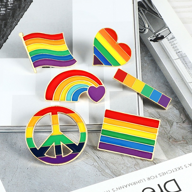 Ghim Cài Áo Hình Cờ Cầu Vồng LGBT