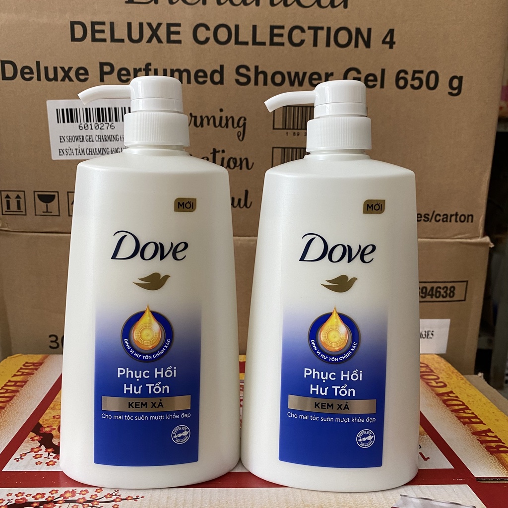 Kem Xả DOVE Phục Hồi Hư Tổn Chai 610g