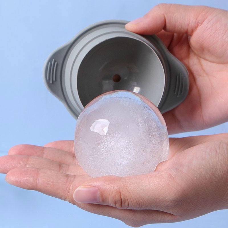 Khuôn Silicone Làm Đá Viên Hình Cầu Lớn 6cm Đa Năng Có Thể Tái Sử Dụng