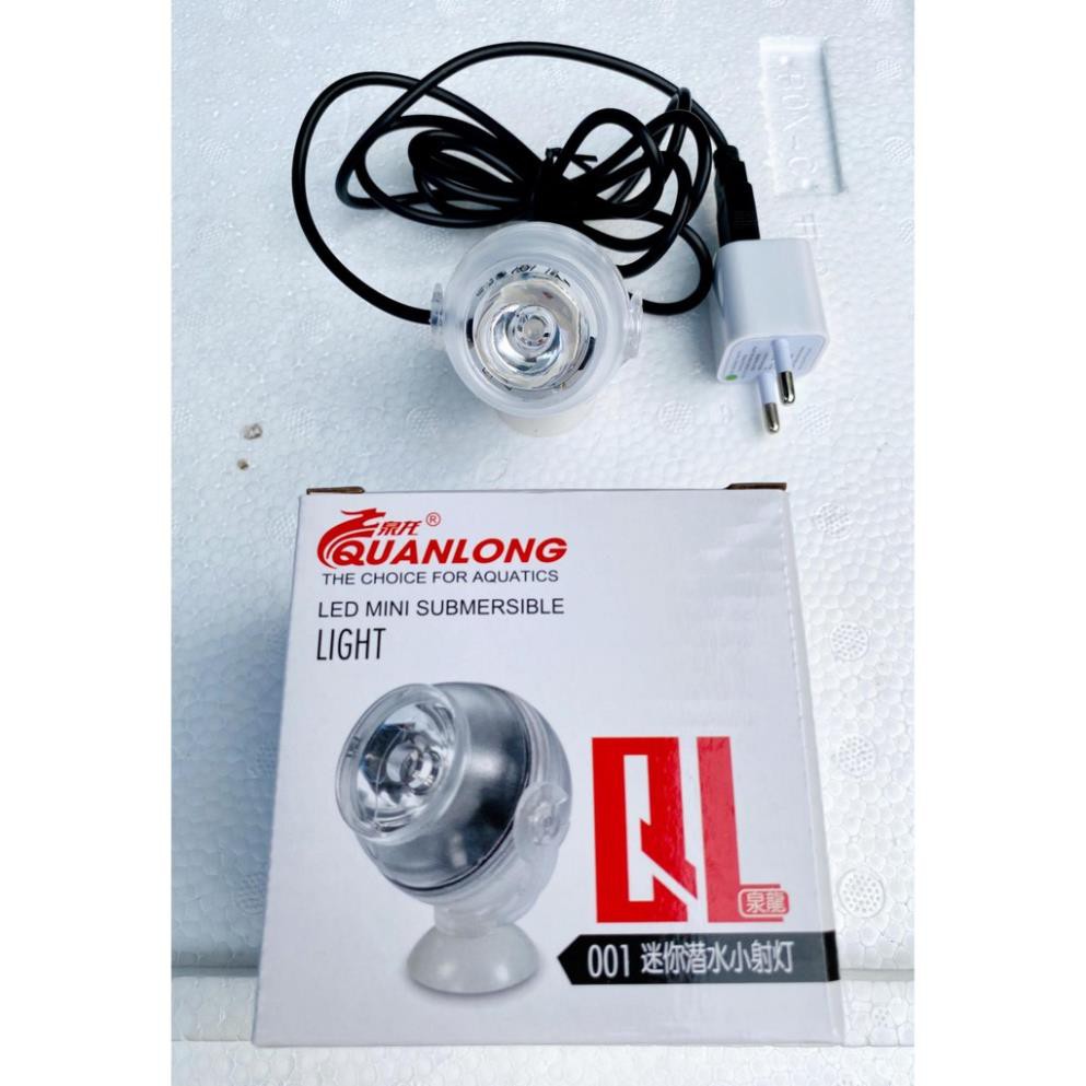 Đèn LED rọi 7 màu trong 1 cho hồ cá mini, hồ cá cảnh nhỏ, hồ bán cạn, hòn non bộ