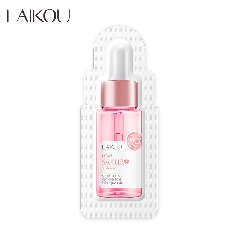 Serum Laikou với tinh chất hoa anh đào Nhật Bản làm sáng và se khít lỗ chân lông hiệu quả cho làn da 1ml