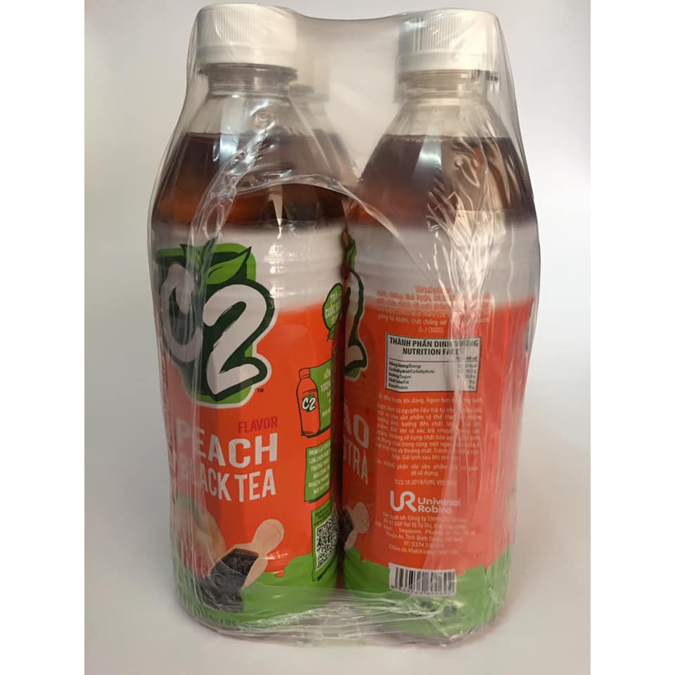 C2 vị Đào Hồng Trà chai 455ml x 6 chai | BigBuy360 - bigbuy360.vn