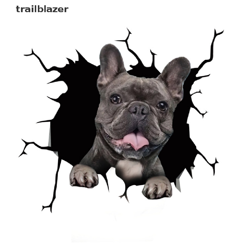 Miếng Dán 3D Tĩnh Điện Trang Trí Xe Hơi Hình Chú Chó trailblazer