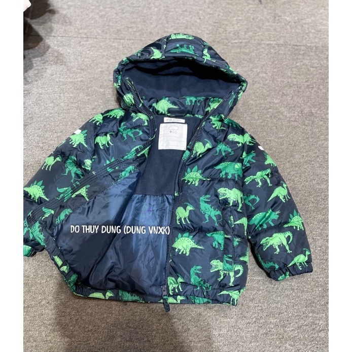 Áo khoác phao khủng long bé trai