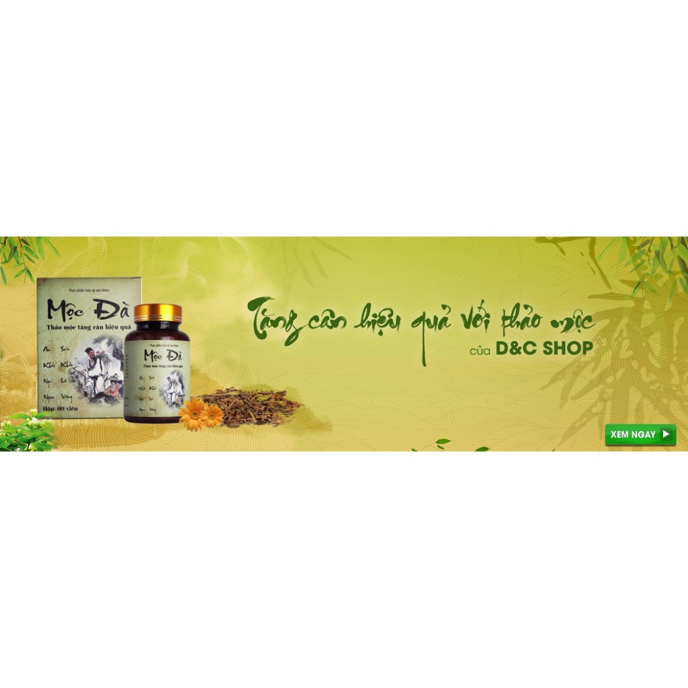 ✅ Thảo Mộc Tăng Cân Mộc Đà ❤️ ❤️  hỗ trợ tăng cân hiệu quả hộp 60v