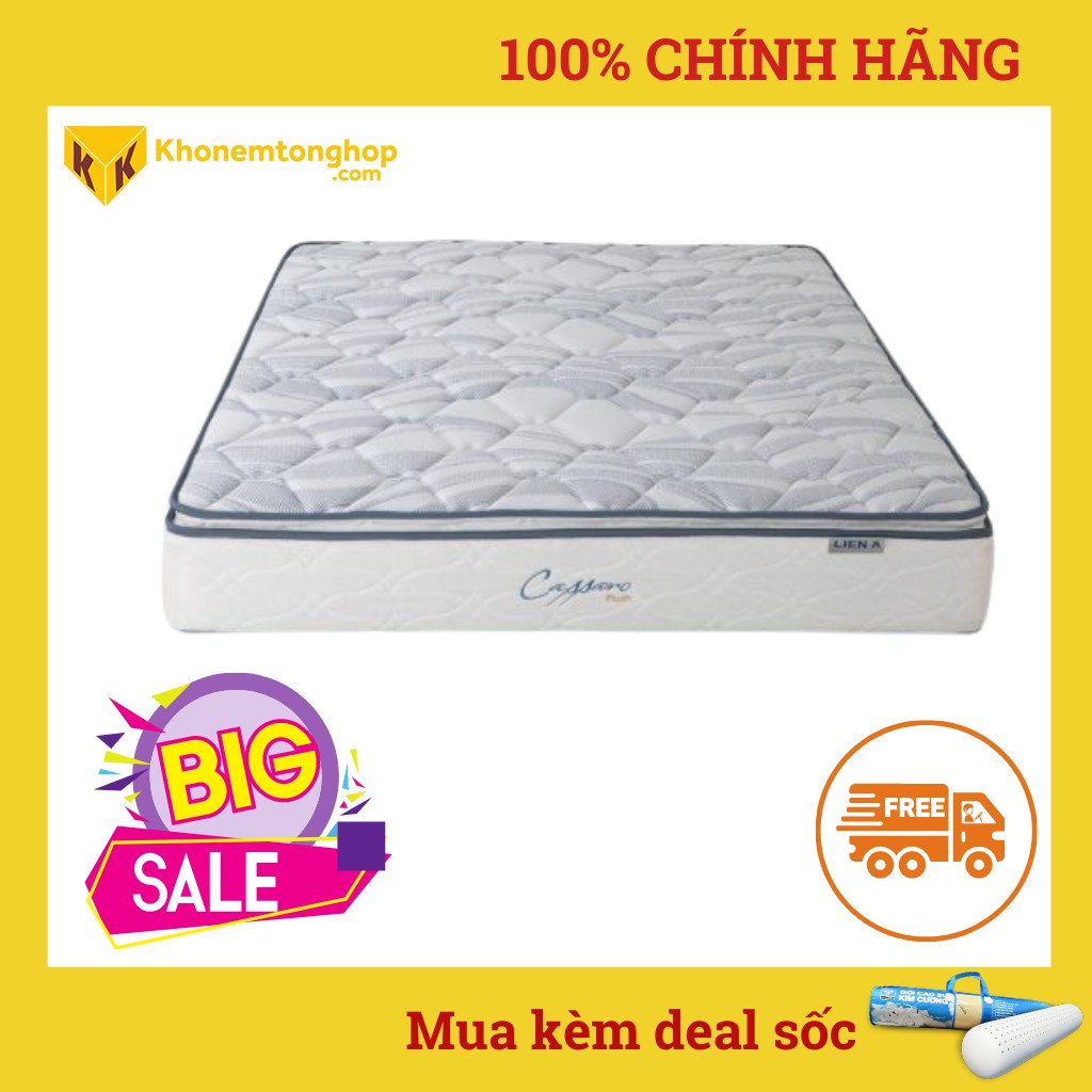 Nệm Lò Xo Liên Á CASSARO PLUSH| Bảo Hành Chính Hãng 10 năm