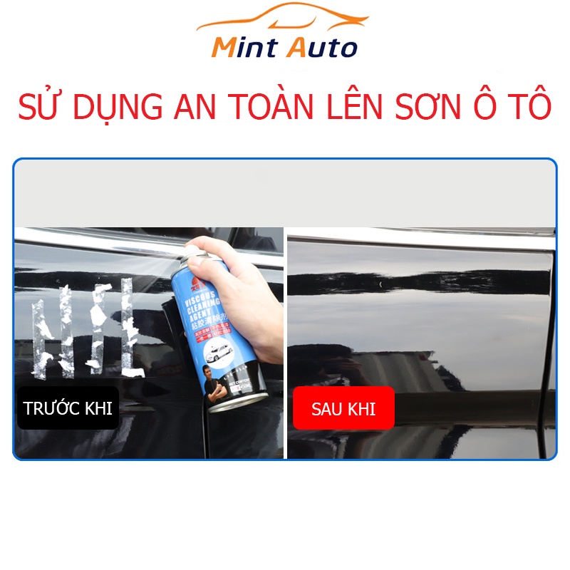 Bình Xịt Tẩy Keo Nhựa Đường Phân Chim Làm Sạch Vết Băng Dính Keo Dán Mọi Bề Mặt JM-222 Dung Tích 450ml