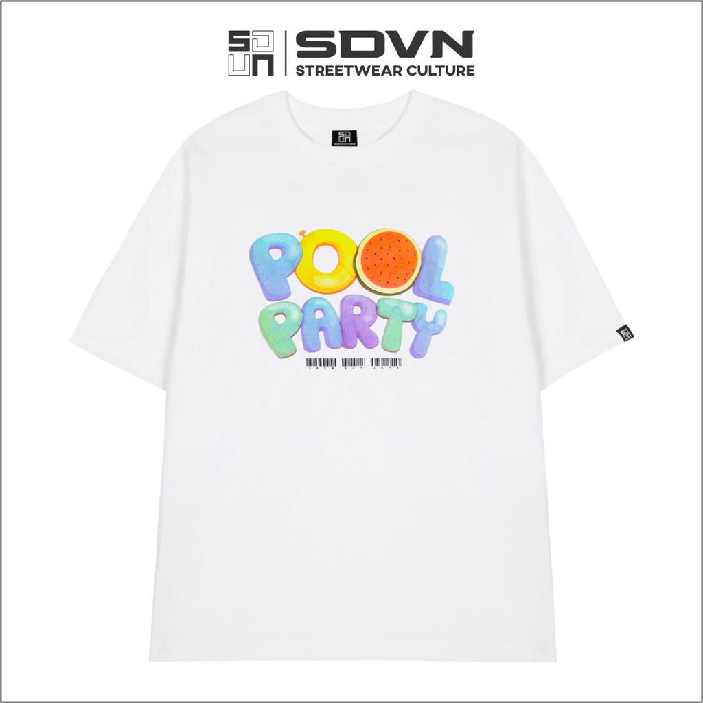 Áo Thun Unisex Nam Nữ Form Rộng Local Brand SDVN Pool Party