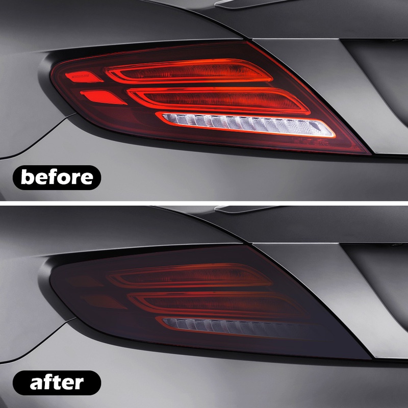 Phim Dán Đèn Pha Xe Hơi / Xe Máy Màu Đen Chống Khói / Chống Thấm Nước Độ Phân Giải Cao DIY