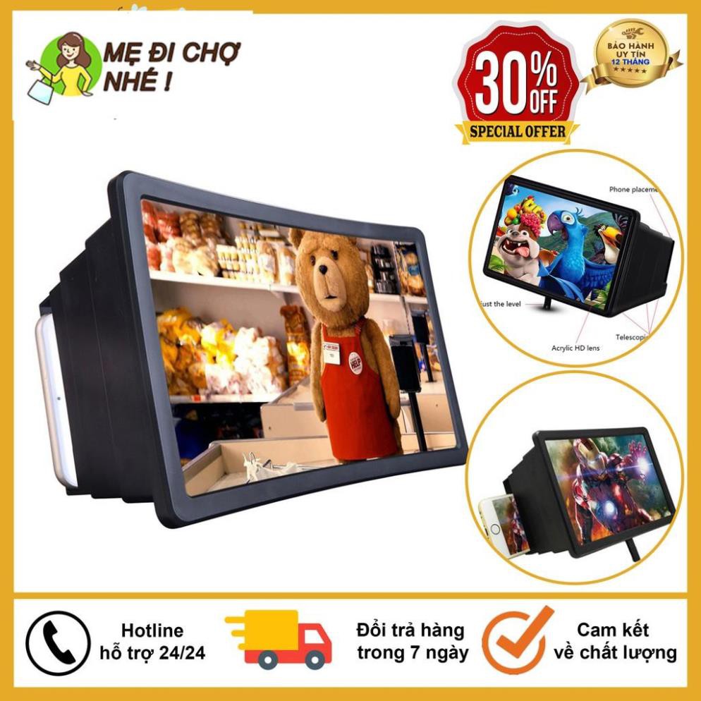 Kính Xem Phim Phóng Đại Hình Ảnh Điện Thoại 3D 8 Inch Thế Hệ Mới 2020