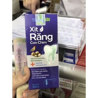 Xịt răng con chim lọ 20 ml