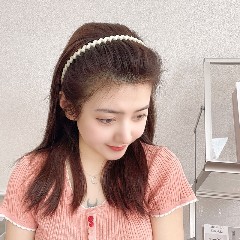 Băng đô Haimeikang có răng chống trượt phong cách Hàn Quốc thời trang cho nữ tiện lợi khi rửa mặt