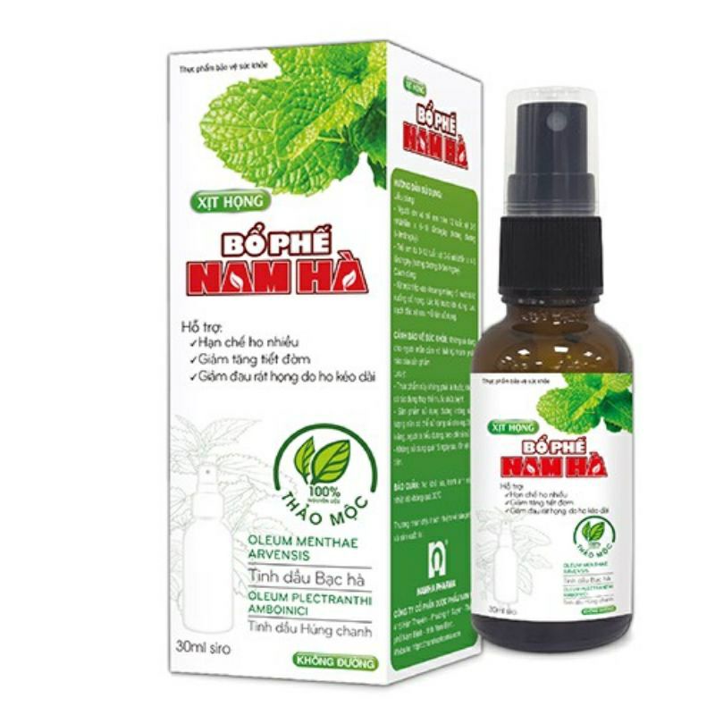 Xịt họng Nam Hà không đường chai 10ml