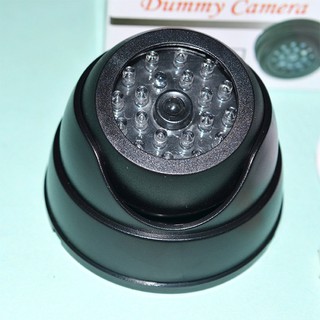 ◆COD◆Outdoor Cctv Fake Simulation Dummy Camera Home Surveillance Security Dome Mini Camera Flashing Led Light Fake Camera Black