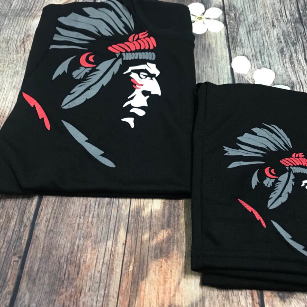 Sét thể thao nam tập gym,FREE SHIP, cổ tròn mẫu hình mặt thổ dân