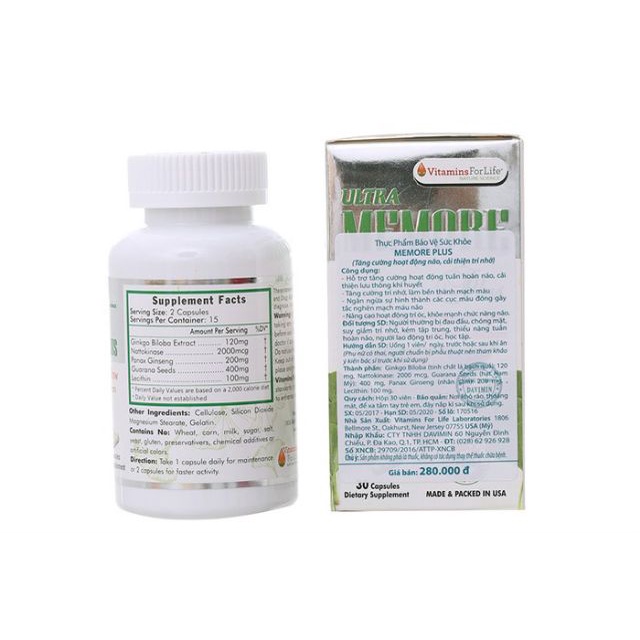 Bổ não Ultra Memore Plus