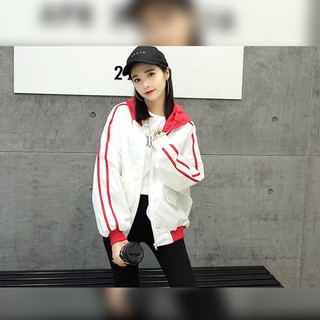 Áo khoác nữ vải dù có nón