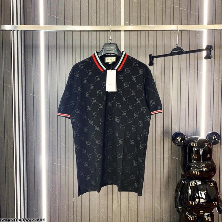 [Sẵn Hàng] Áo Polo Nam GC Vân Chìm, Viền Cổ - Áo GC Nam Vân Chìm Cao Cấp