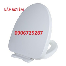 Nắp bồn cầu rơi êm HA17, không gây ồn, nhựa ABS siêu bền