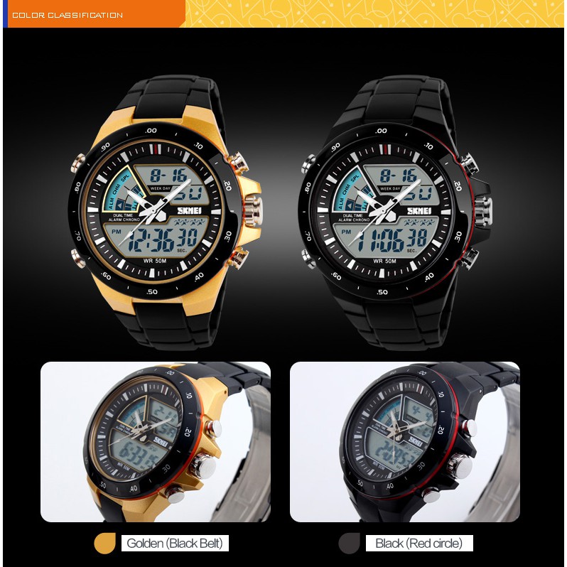 Đồng Hồ Quartz 5 Thanh Chống Thấm Nước SKMEI 1016