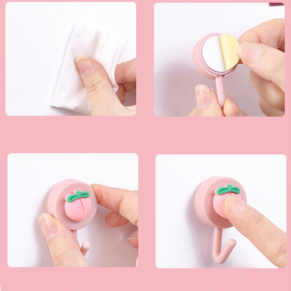 KUNHEV Móc Dán Tường Tự Dính Họa Tiết Hoạt Hình Trang Trí Nhà Tắm