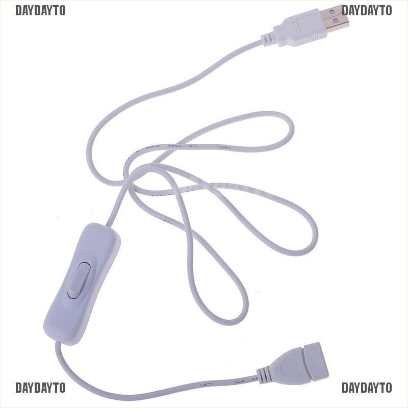 1 Dây Cáp USB 1m Có Công Tắc Bật / Tắt Mở Rộng Cho Quạt USB / Đèn