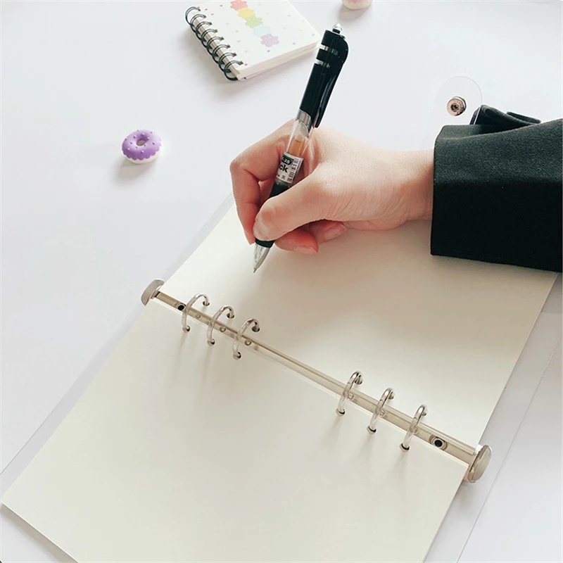 Set 40 Tờ Giấy A6 6 Lỗ Màu Sắc Đơn Giản Trang Trí Sổ Tay