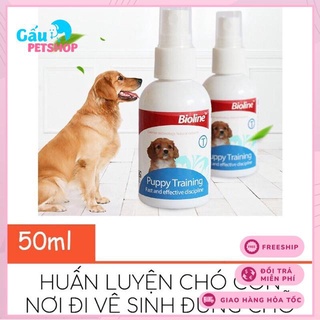 Xịt Hướng Dẫn Cún Đi Vệ Sinh Đúng Chỗ Bioline Puppy Training 50ml