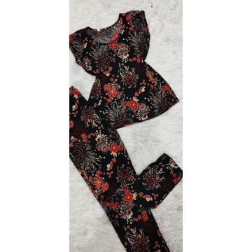 Bộ tay ngắn quần dài thun gân tầm ý