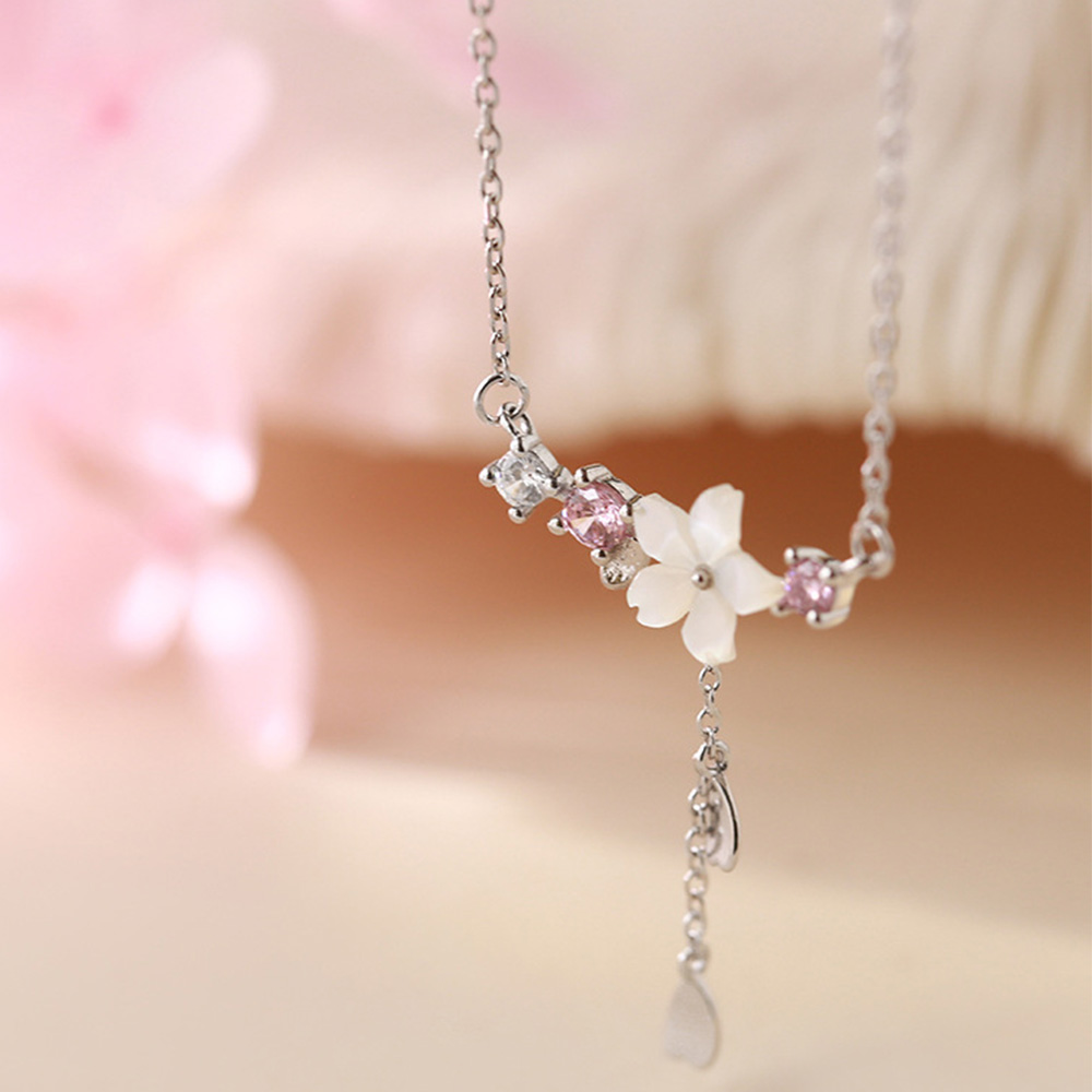 Dây Chuyền Mặt Hoa Anh Đào Thời Trang Cho Nữ
