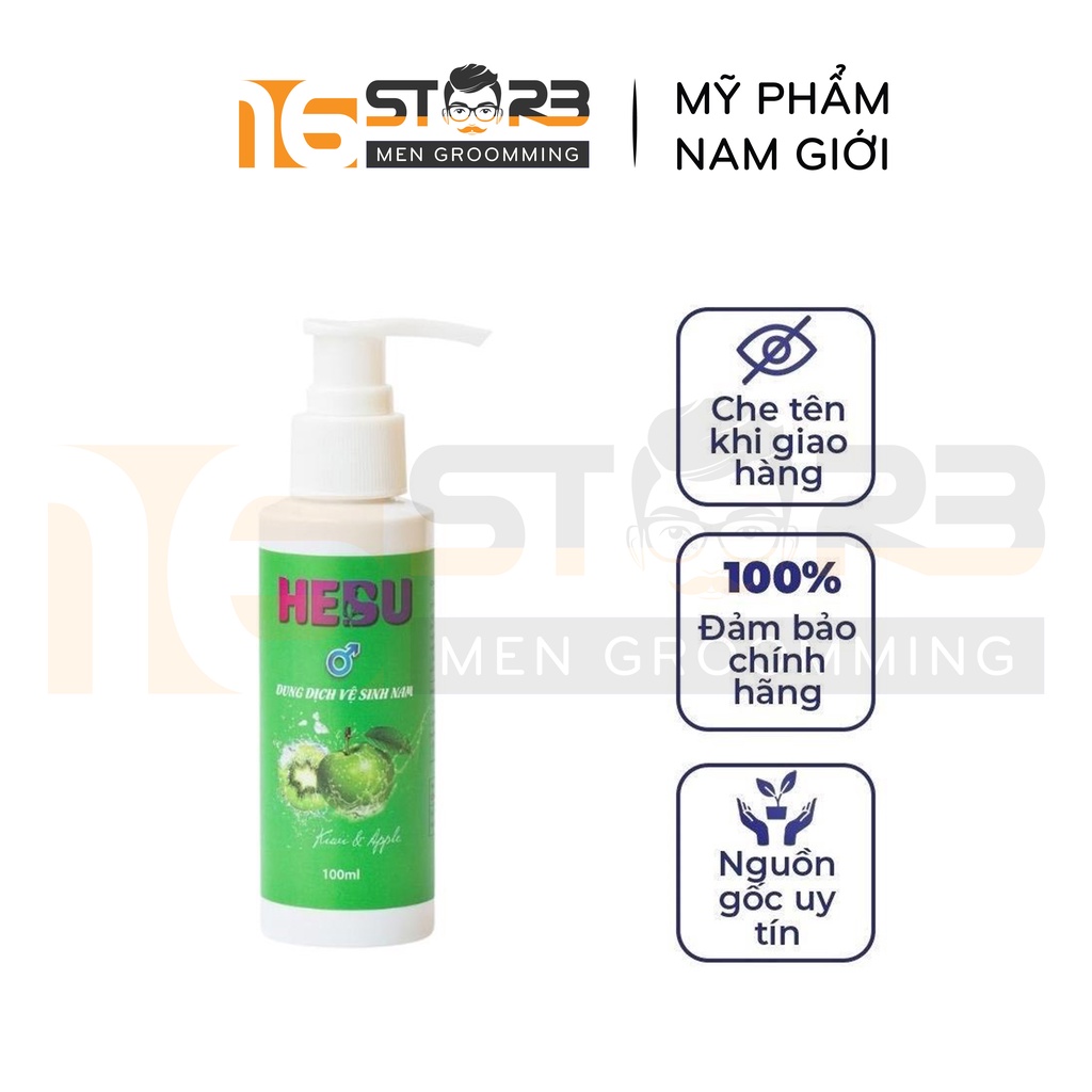 Dung dịch vệ sinh nam HEBU khử mùi tự nhiên, giảm viêm ngứa 100ml