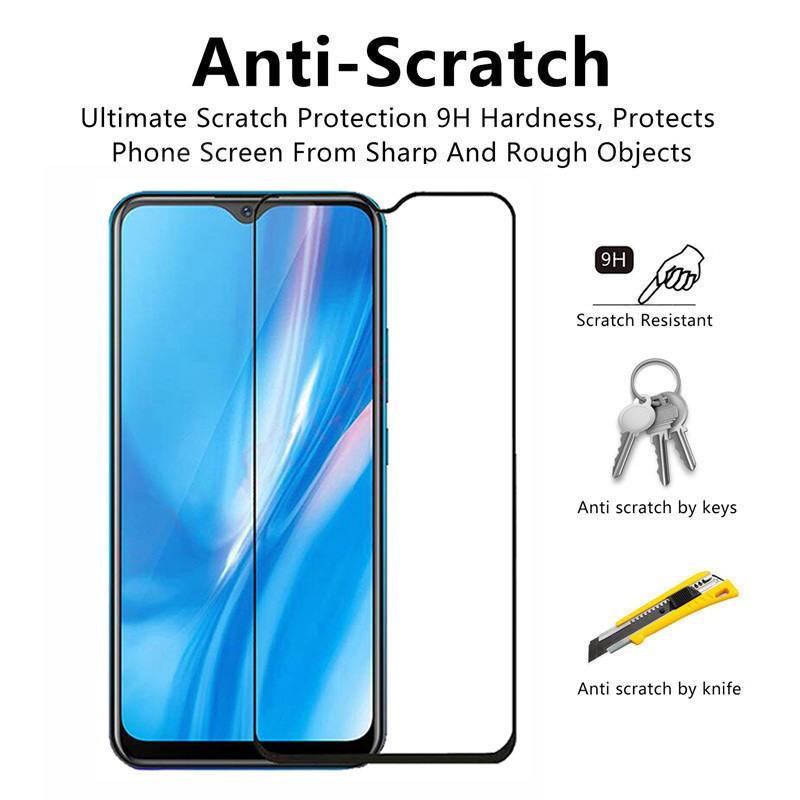 Vivo V20 Tempered Glass Full Coverage Glass Film For Vivo X50 V20 Pro Y20 Y20i Y20S V20 SE Screen Protector and Camera Lens Glass Protector