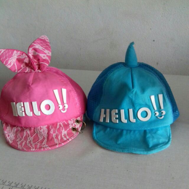 Mũ nón lưỡi trai Hello cjho bé trai và bé gái