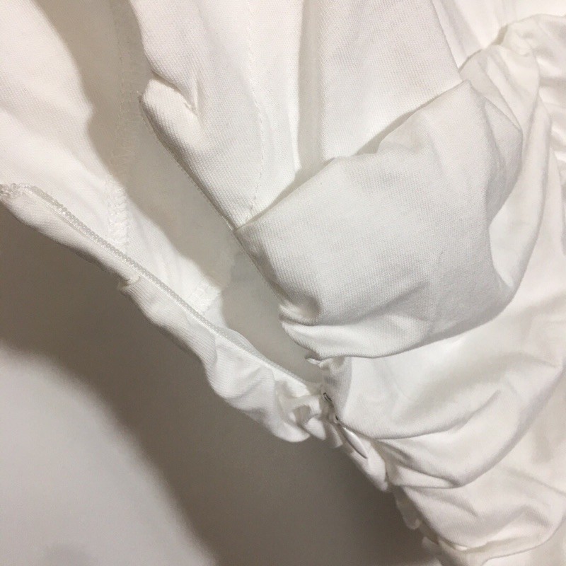 Áo phông không tay ôm eo xếp ly của Gann* hàng cao cấp có dây kéo bên hông