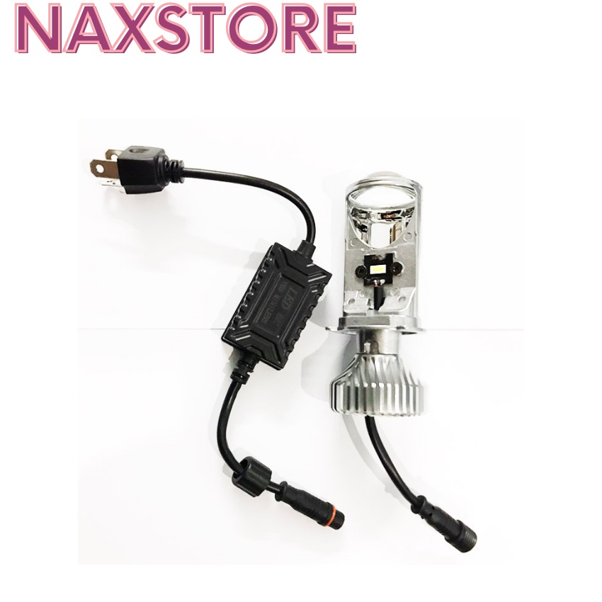 Đèn pha led bi cầu Y6S đèn pha mini cos đổi 3 màu chân H4 gắn được cho xe máy và ô tô -DPL6K3M