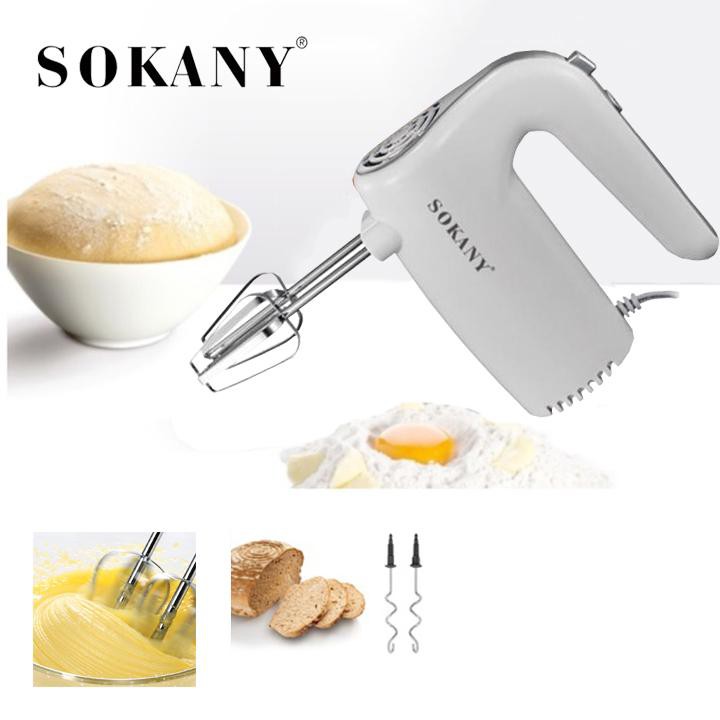 Máy đánh trứng, nhào bột chính hãng Sokany công suất lớn 500W