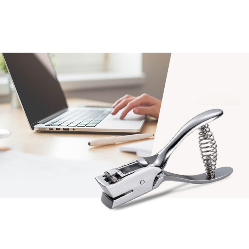 Kìm Bấm Lỗ Giấy Bằng Kim Loại Hình Oval Tiện Dụng