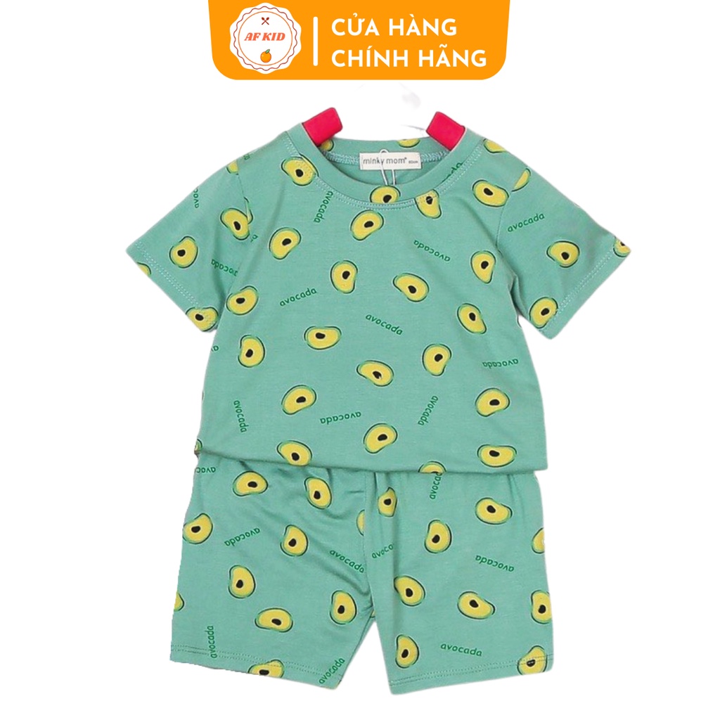 Bộ Quần Áo Trẻ Em Cộc Tay Minky Mom Họa Tiết Sinh Tố Trái Cây Cho Bé Trai Bé Gái 6-19kg