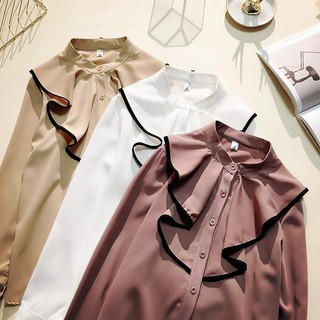 Áo sơ mi nữ Hàn Quốc cổ bèo