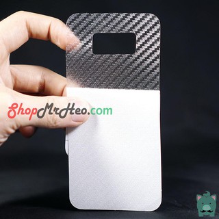 Miếng dán lưng vân carbon, các bon Galaxy S8 Plus