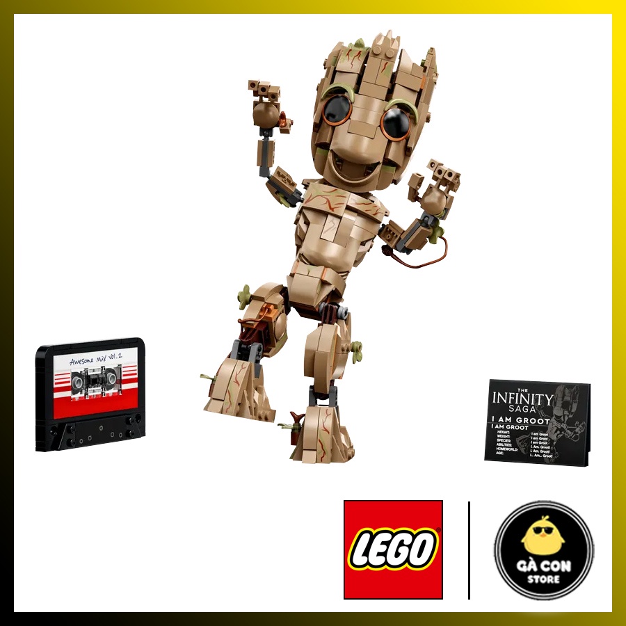 Lego Marvel : I am Groot 76217 mô hình Baby Groot - Lego siêu anh hùng Marvel