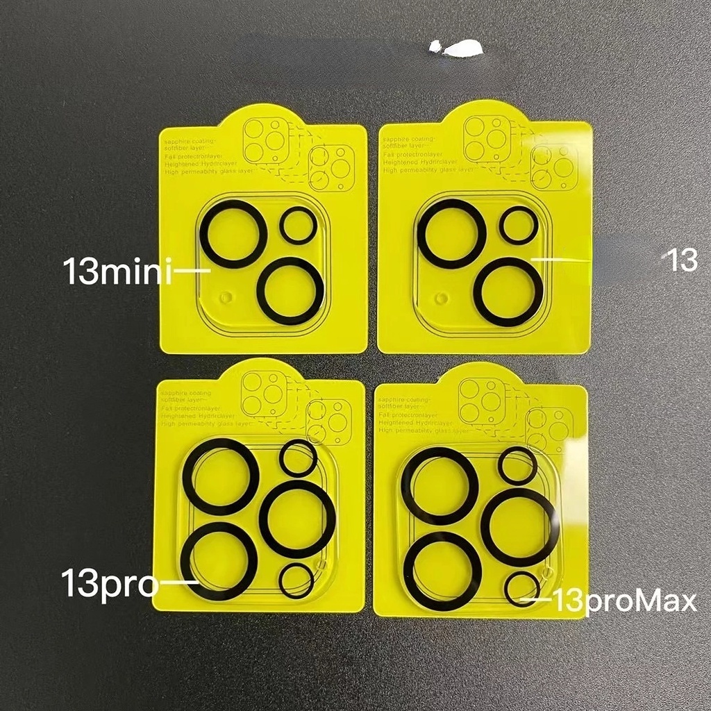 Kính cường lực 3D bảo vệ camera cho  13 &amp;  12 Pro Max &amp;  13 Mini
