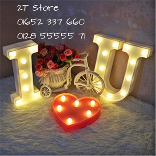 Đèn led chữ cái dùng pin (vui lòng inbox để chọn chữ)