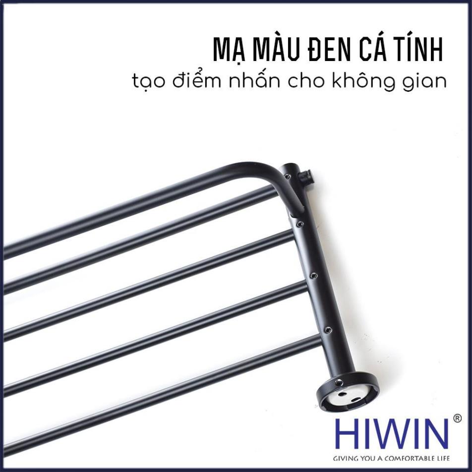 Giàn khăn, giá treo khăn nhà tắm inox 304 mạ đen HIWIN Y-539