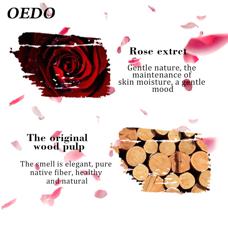 Giấy thấm dầu hương hoa hồng kiểm soát dầu làm trắng da chăm sóc mặt OEDO sóc mặt Vệ Sinh Dầu Nhờn Thừa Trên Da Mặt